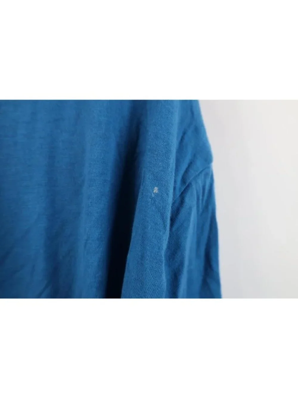 The North Face Mens Size 2XL XXL Faded Knit Short Sleeve Henley T-Shirt Blue